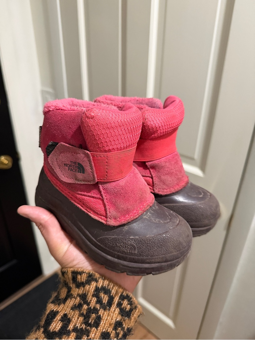The North Face Kids' Pink Snow Boot - Warm Waterproof Winter Shoe